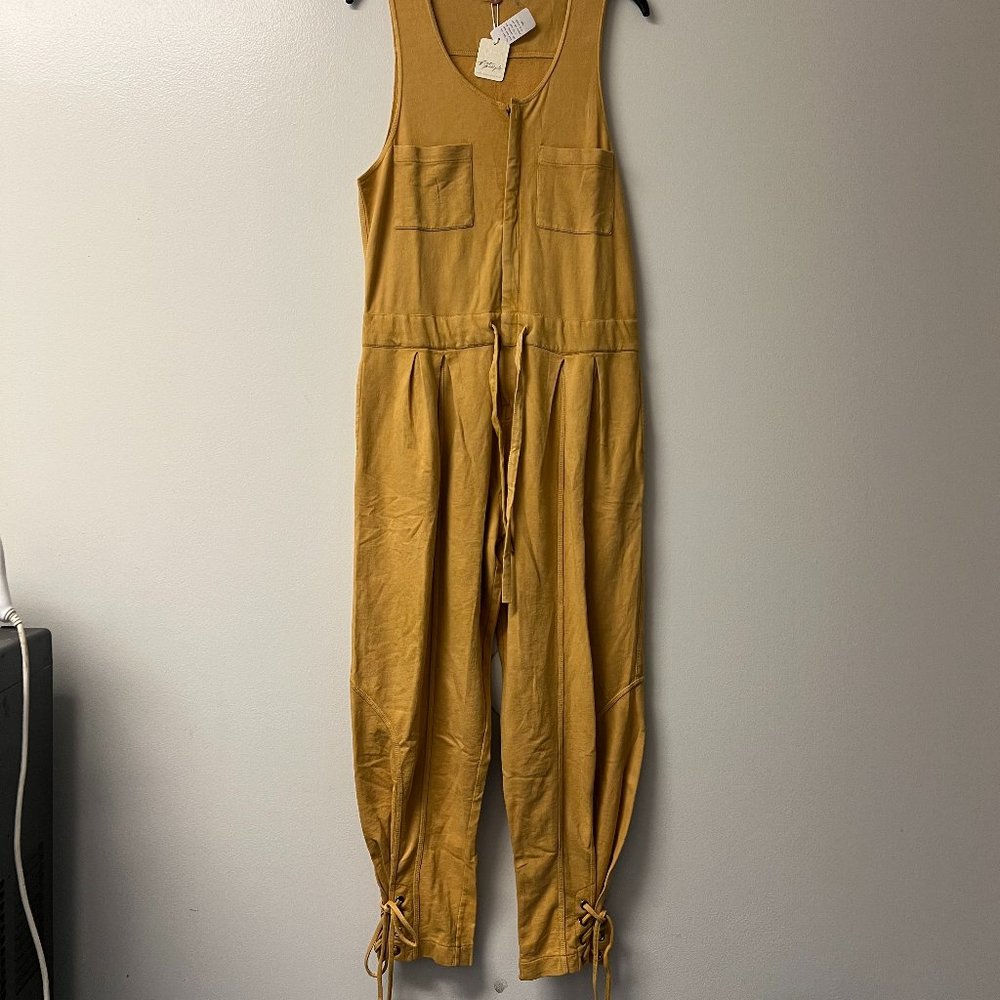 Free People One Billie Coveralls In Spicy Chestnut X-Small NWT - Picture 7 of 11